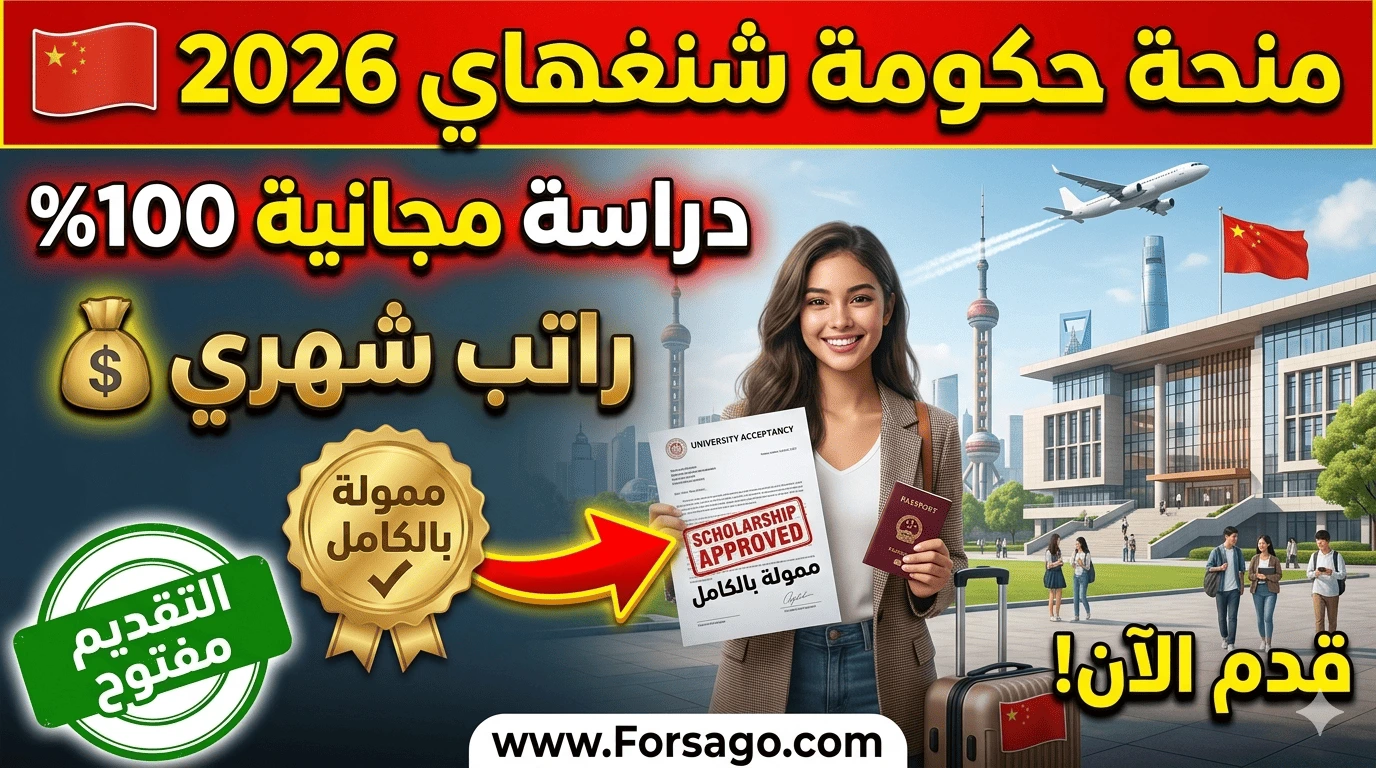 كيفية الحصول على منحة شنغهاي 2026 براتب شهري وسكن مجاني