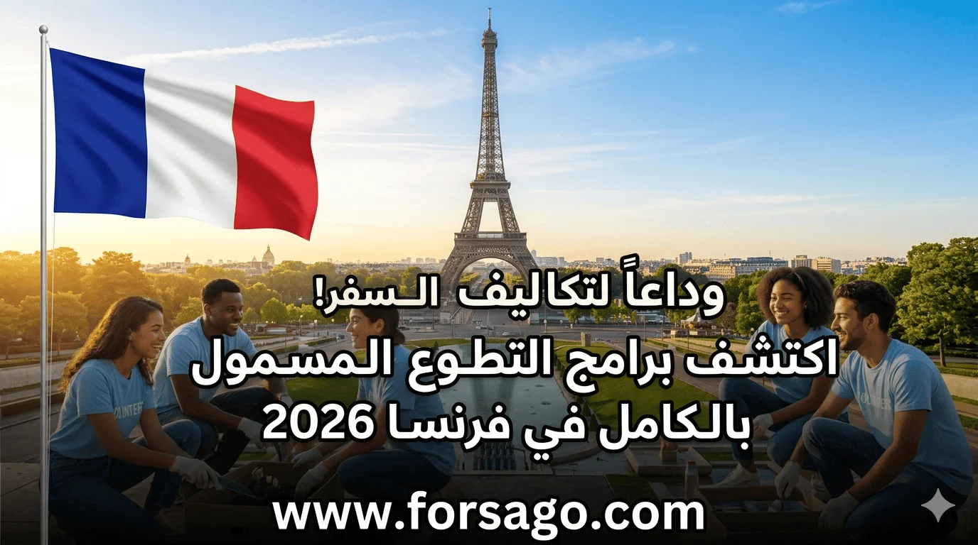 سافر فرنسا مجاناً.. تطوع 2026 🇫🇷