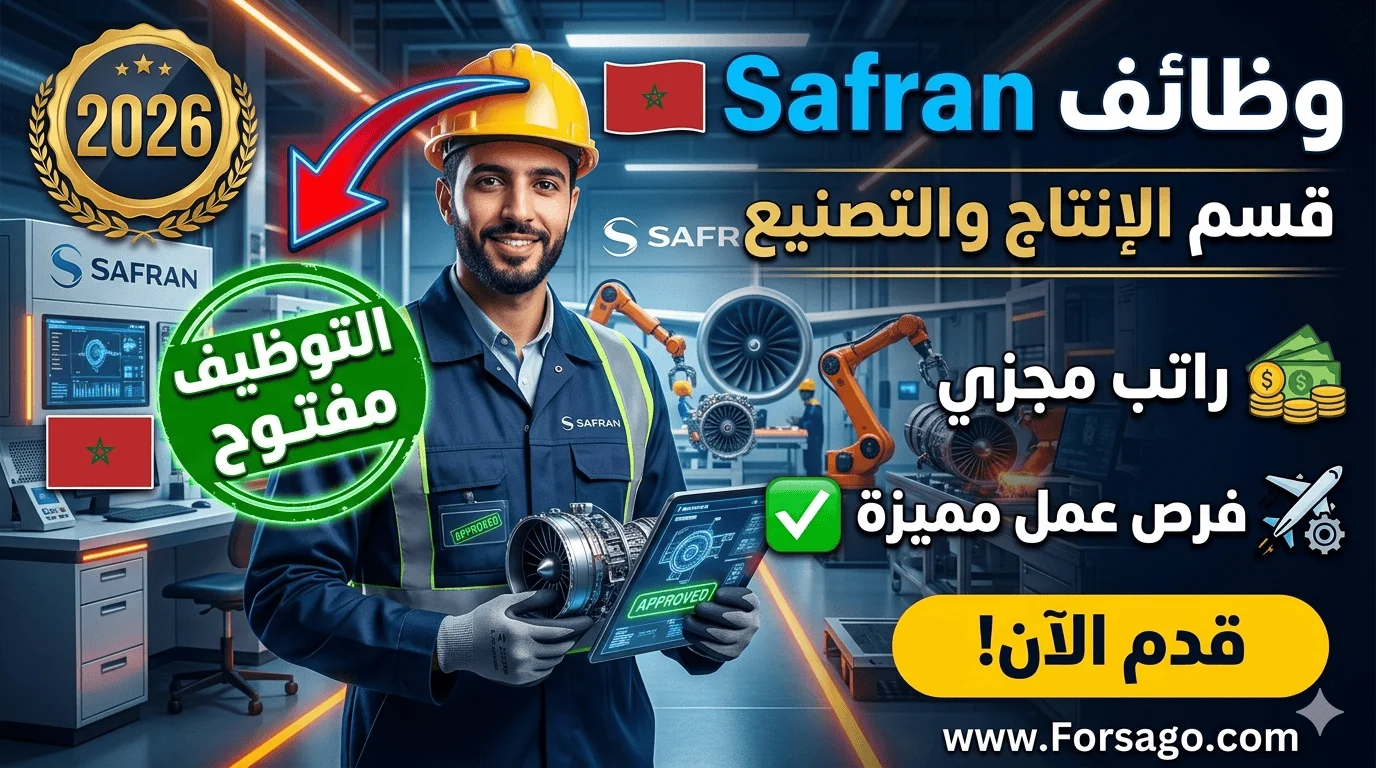 شركة Safran وظائف شاغرة في قسم الإنتاج والتصنيع 2026
