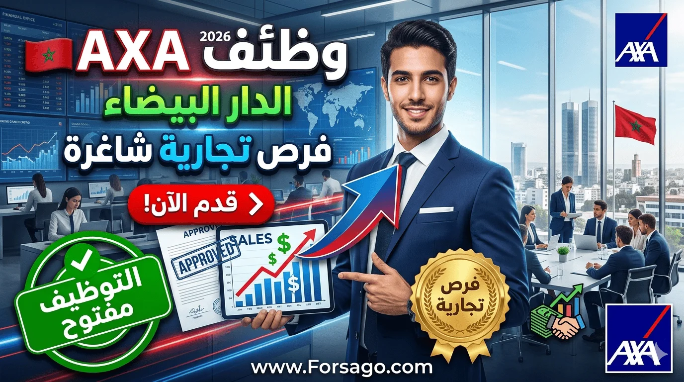 بوابة التوظيف بشركة AXA: وظائف تجارية شاغرة في الدار البيضاء 2026