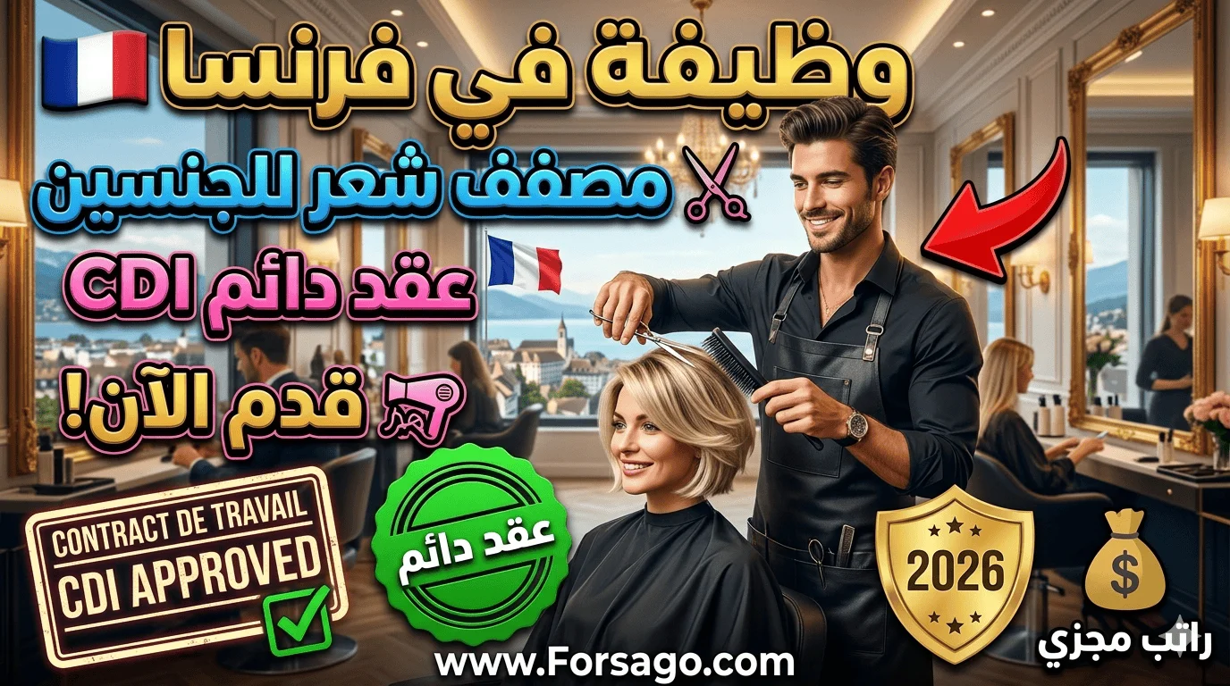 خبير تصفيف شعر (رجال ونساء) | فرنسا - تونون ليه باين 2026