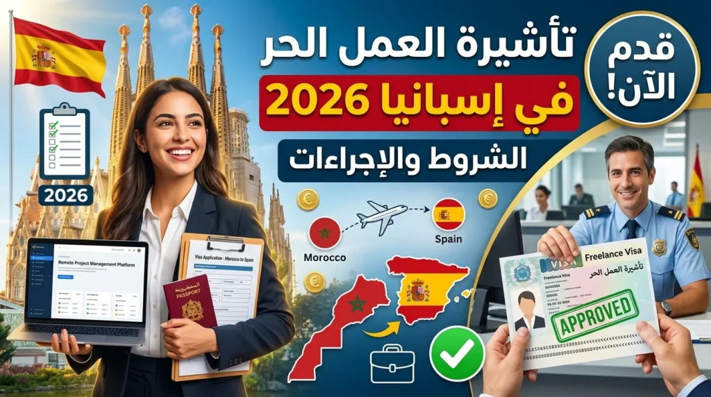 تأشيرة العمل الحر في إسبانيا 2026: الشروط والإجراءات – الدليل الكامل