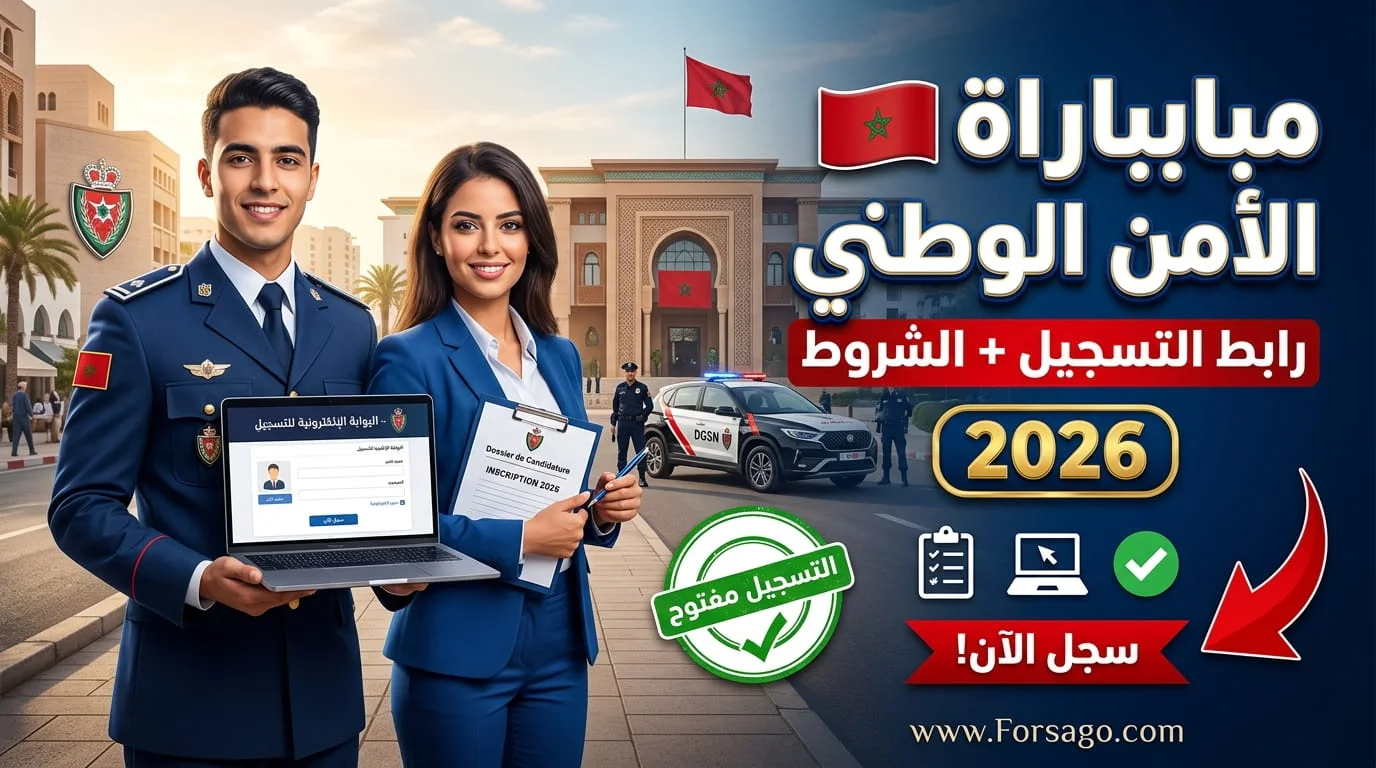 مباراة الأمن الوطني 2026: رابط التسجيل والشروط الكاملة