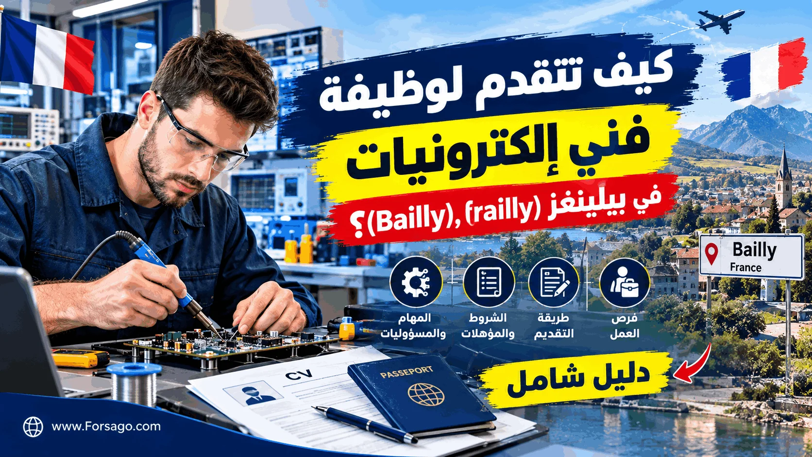 كيف تتقدم لوظيفة فني إلكترونيات في بيلينغز (Bailly)، 2026؟