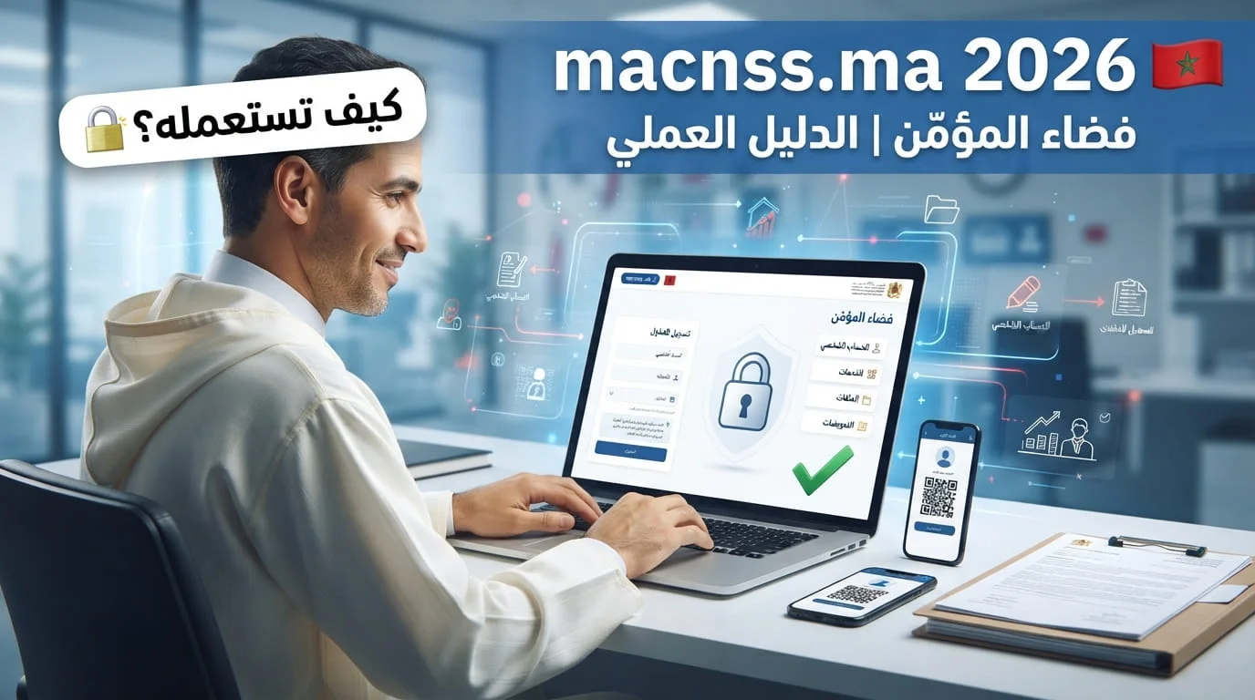 موقع macnss.ma: دليل عملي لاستعمال بوابة فضاء المؤمَّن 2026