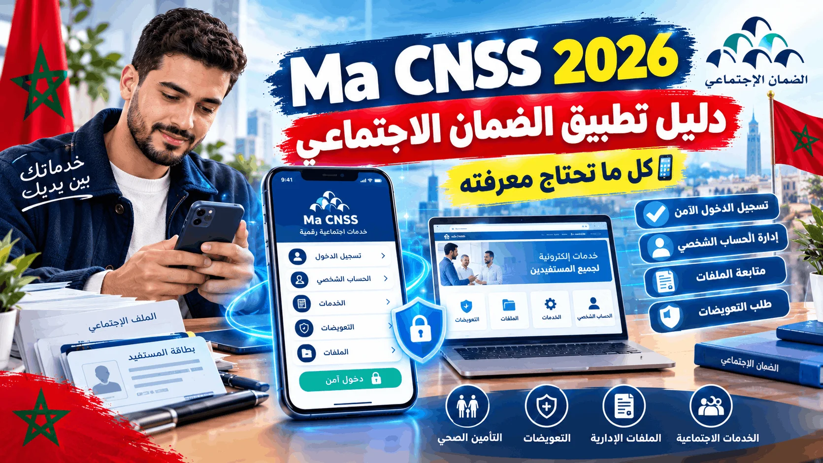 تطبيق Ma CNSS المغرب 2026: الدليل الشامل لبوابة الضمان الاجتماعي