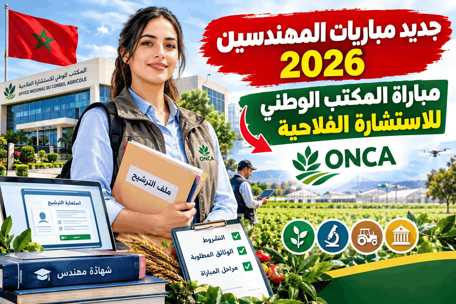 جديد مباريات المهندسين 2026 | مباراة المكتب الوطني للاستشارة الفلاحية ONCA